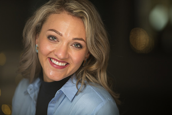 A headshot of Chelsea Zuccato from Hardwood Floors magazine